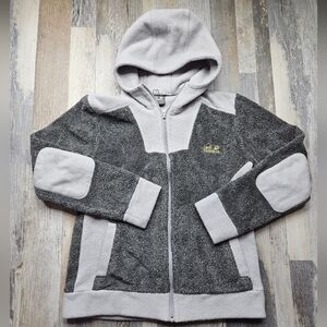 Jack Wolfskin Full Zip Fleece Jacket Hooded Size Boys 11-12